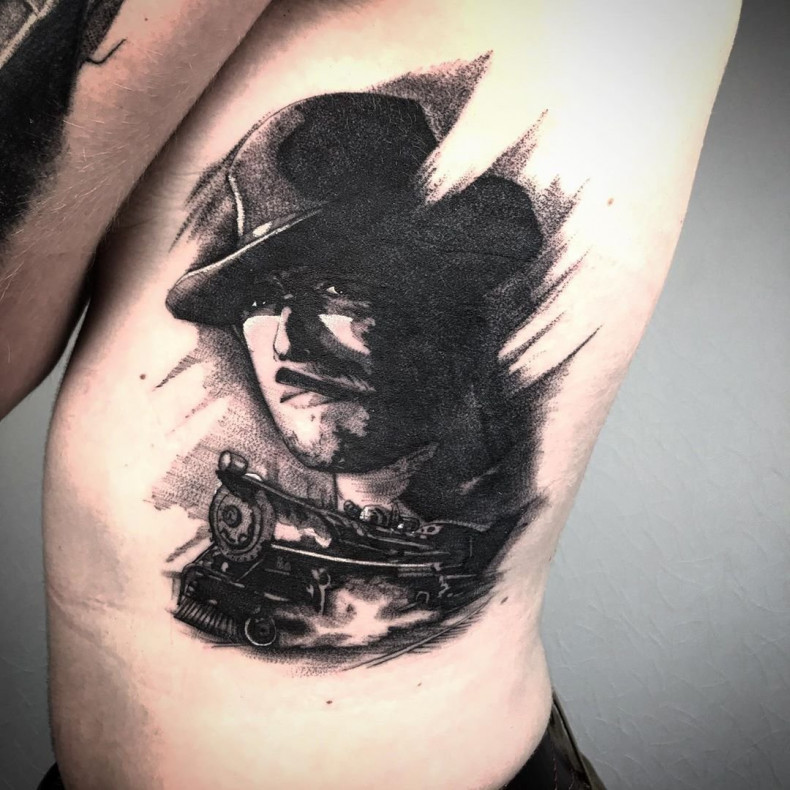 Поезд портрет, photo - Тату мастер Barb Tattoo