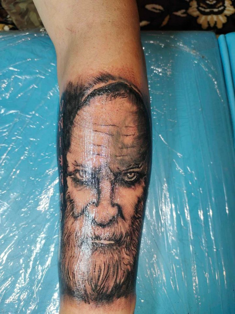 Monk portrait, photo - Tattoo Master Barb Tattoo