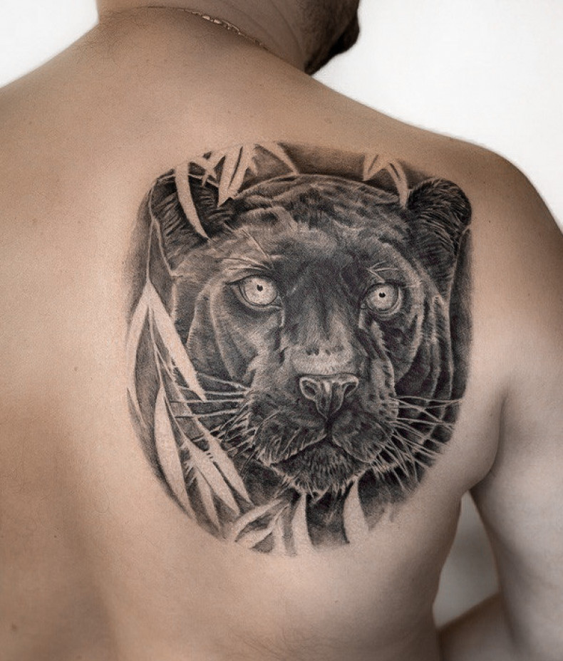 Schulterblatt panther, photo - Tattoo-Meister Barb Tattoo