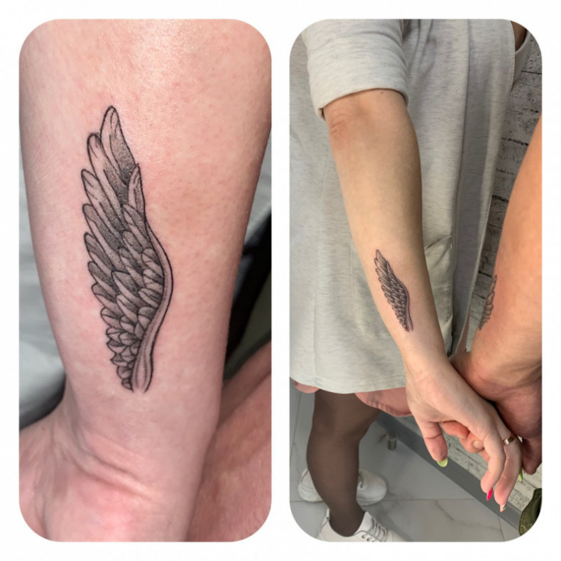 Mini tatuaże, tatuaże sparowane, tatuaże konturowe, tatuaże kolorowe, photo - Tatuażysta Barb Tattoo