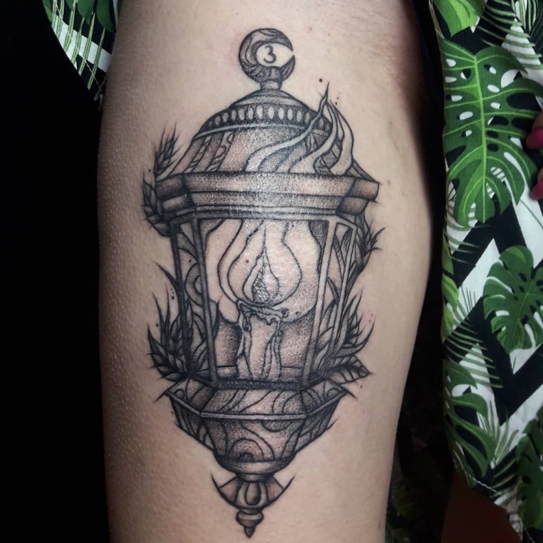 Candle lantern, photo - Tattoo Master Barb Tattoo