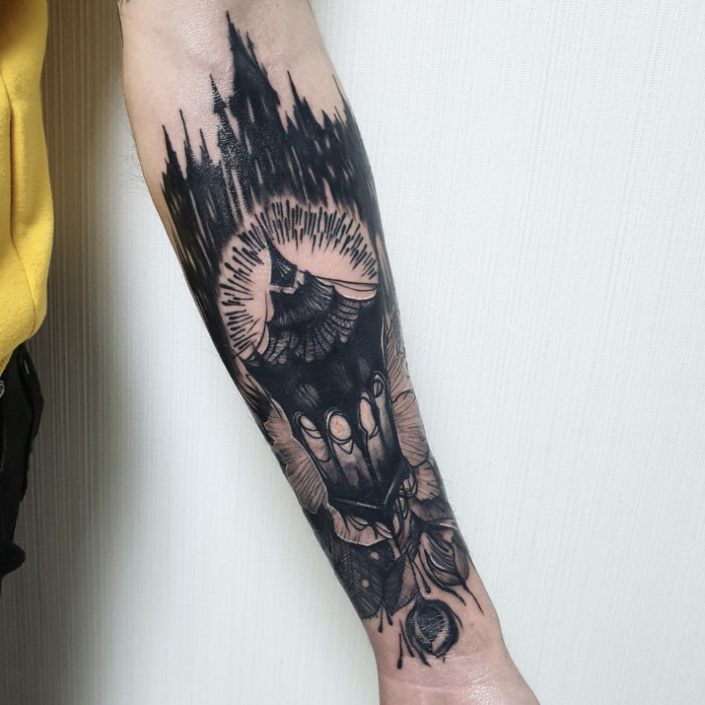 Фонарь, photo - Тату мастер Barb Tattoo