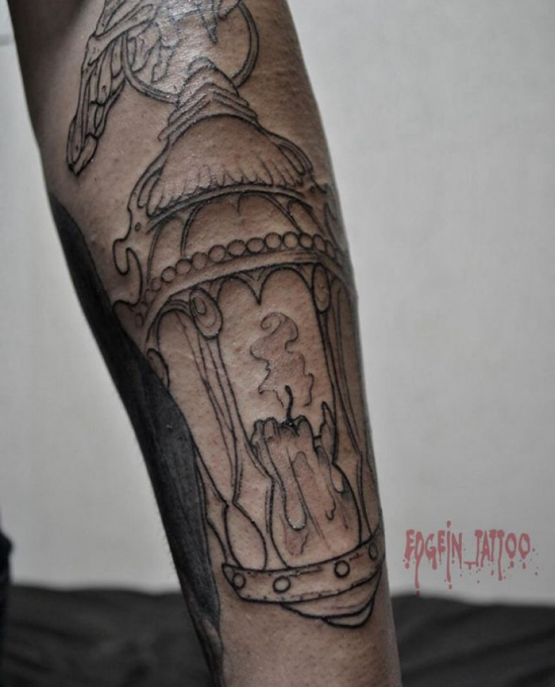 Candle lantern, photo - Tattoo Master Barb Tattoo