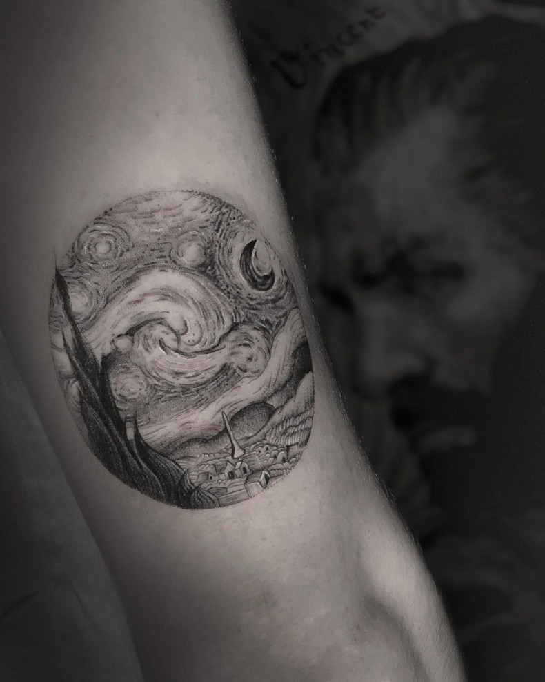 Волна море пейзаж, photo - Тату мастер Barb Tattoo