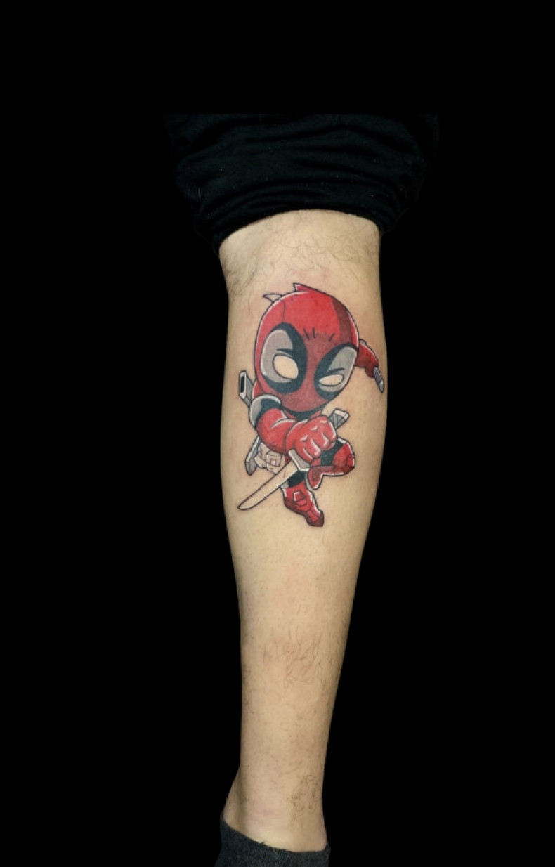 Deadpool marvel cartoon, photo - Tattoo-Meister Barb Tattoo