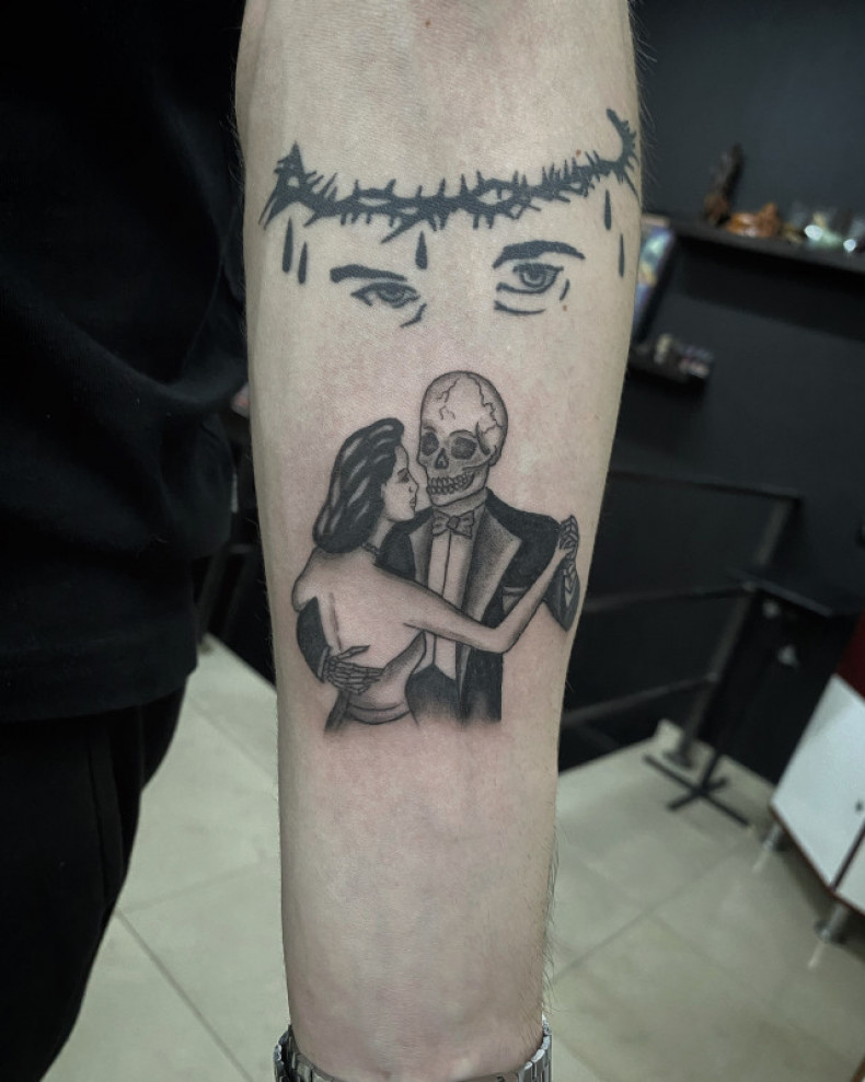 Блэк энд грей андеграунд партак, photo - Тату мастер Barb Tattoo