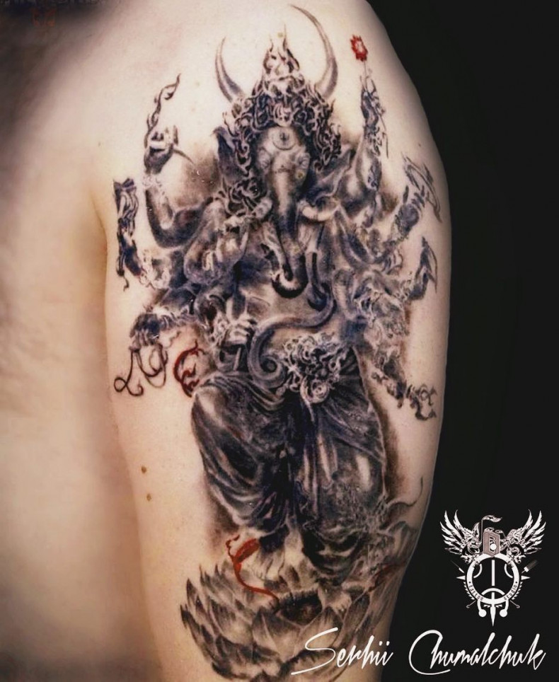 Ganesha, photo - Tattoo Master Barb Tattoo