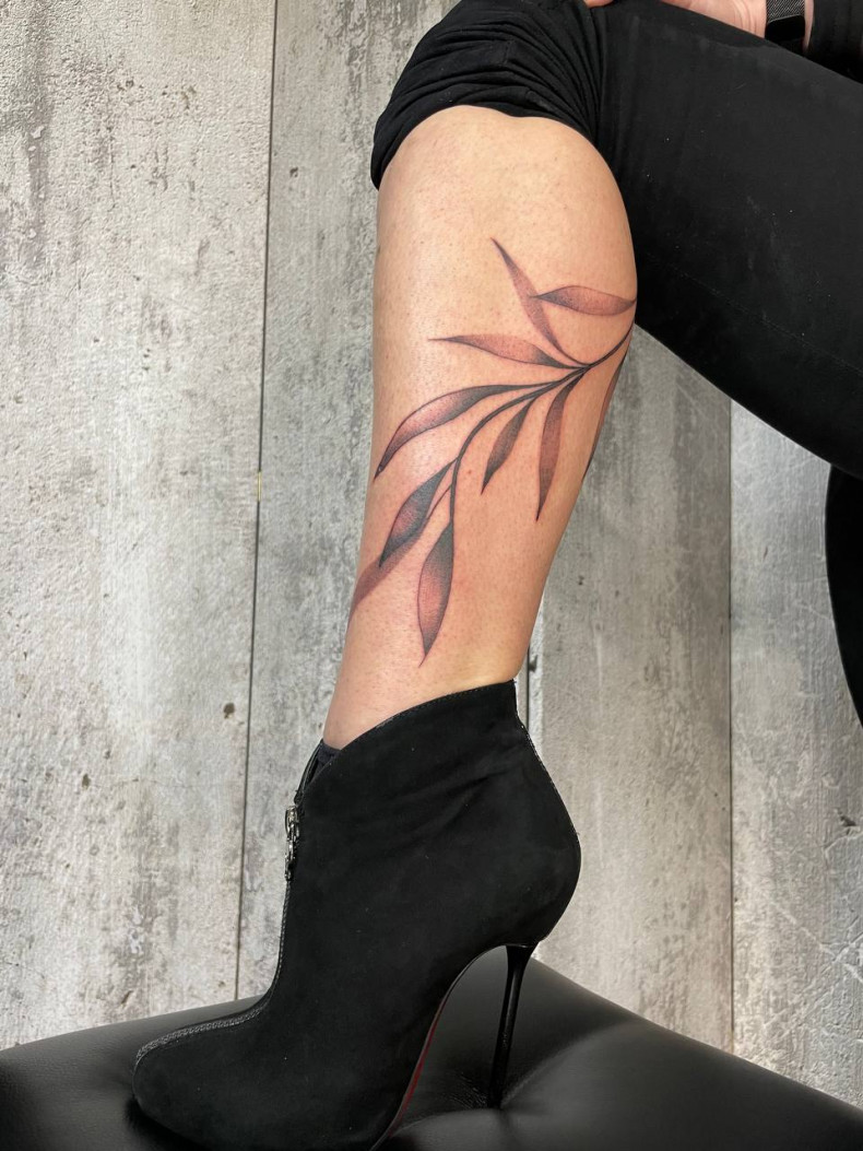 Tatuaż gałązka, photo - Tatuażysta Barb Tattoo