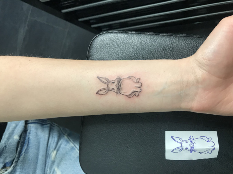 Hare rabbit, photo - Tattoo Master Barb Tattoo