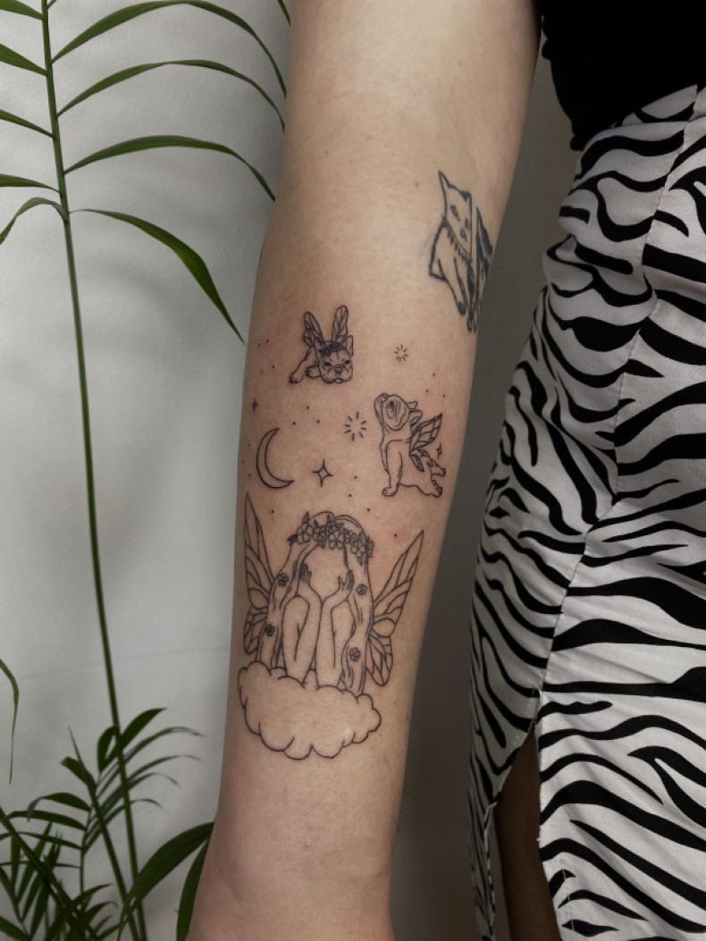 Kreskówki wróżka, photo - Tatuażysta Barb Tattoo