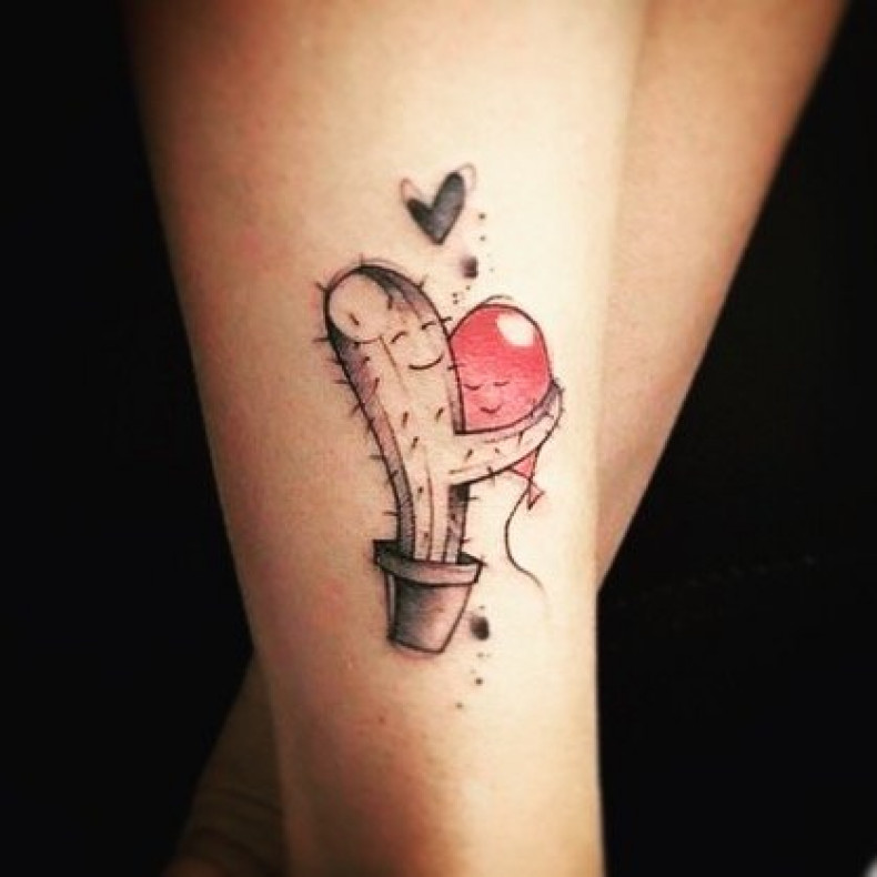 Balon kreskówki śmieszny, photo - Tatuażysta Barb Tattoo