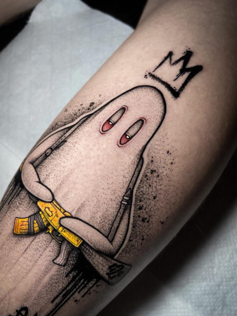 Cartoons ghost funny, photo - Tattoo Master Barb Tattoo