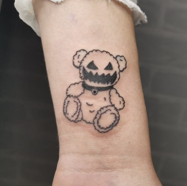 Toy teddy bear cartoons, photo - Tattoo Master Barb Tattoo