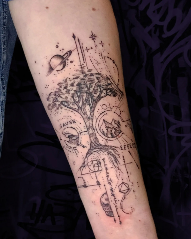 Tree of life planet, photo - Tattoo Master Barb Tattoo