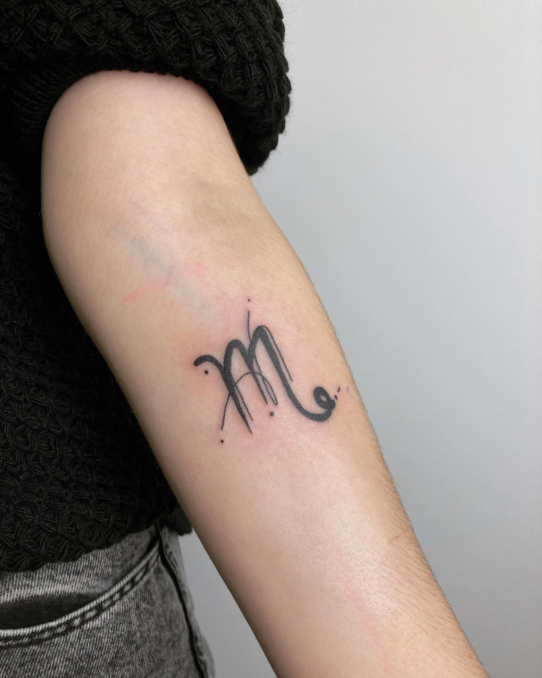 Znak zodiaku skorpion, photo - Tatuażysta Barb Tattoo