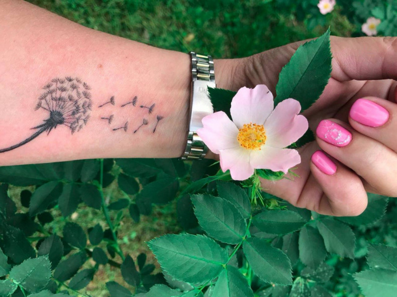 Dandelion, photo - Tattoo Master Barb Tattoo