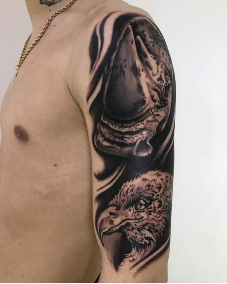 Nosorożec, photo - Tatuażysta Barb Tattoo