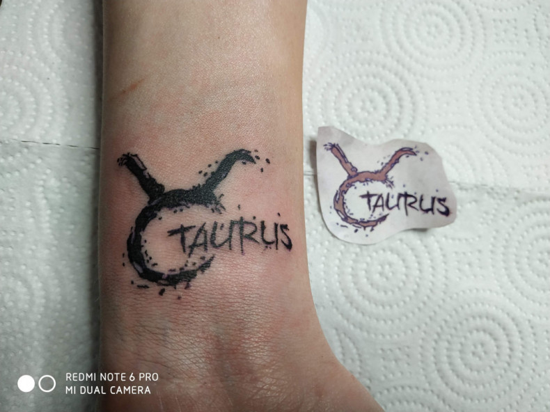 Zodiac sign taurus, photo - Tattoo Master Barb Tattoo