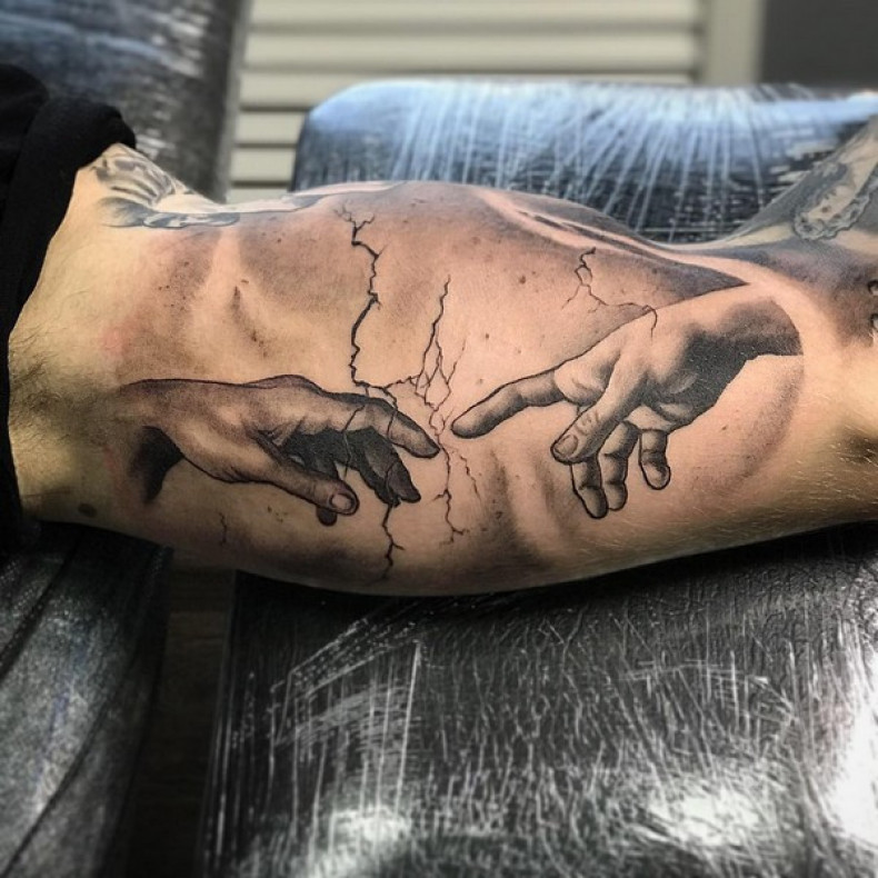 Pamiątka morska biceps ręce, photo - Tatuażysta Barb Tattoo