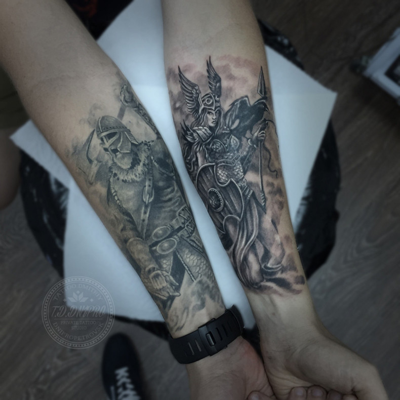 Szał. Mega wojownik. Salon tatuażu Kijów, photo - Tatuażysta Barb Tattoo