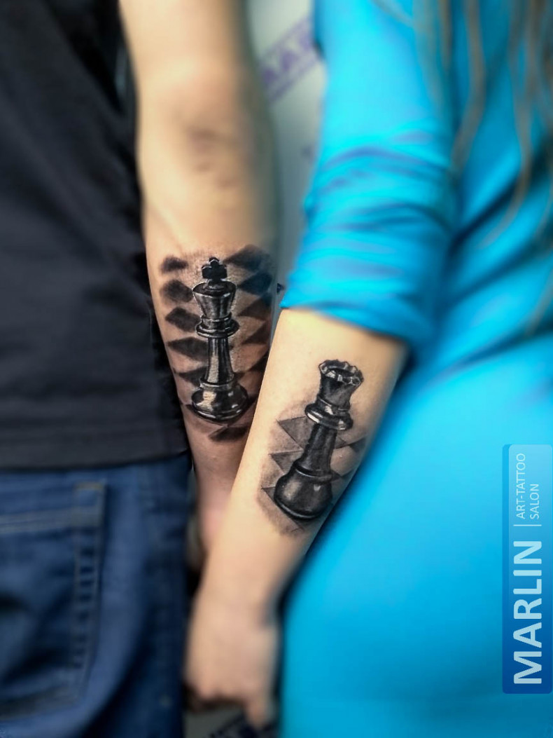 Para szachy, photo - Tatuażysta Barb Tattoo