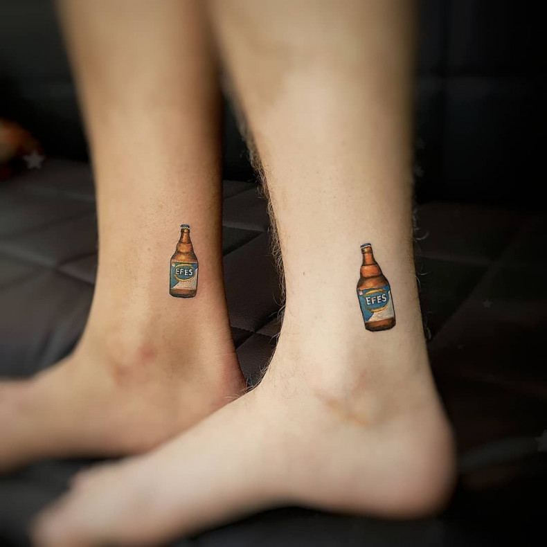 Butelka dla pary, photo - Tatuażysta Barb Tattoo