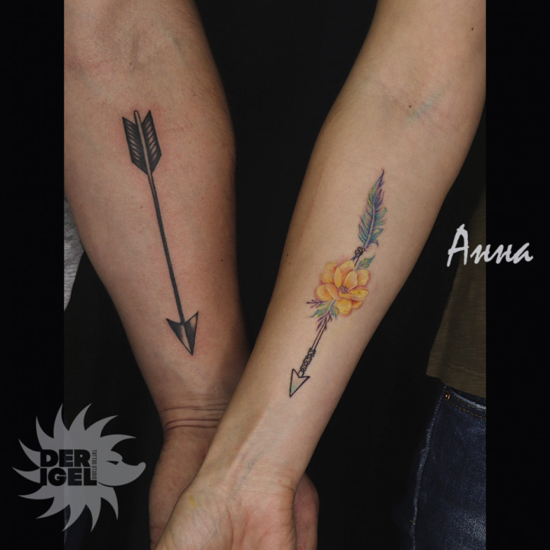 Couple arrow, photo - Tattoo Master Barb Tattoo