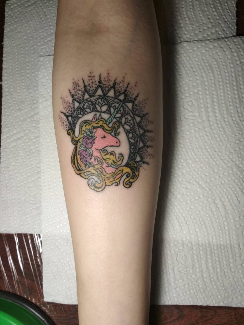 Unicorn, photo - Tattoo Master Barb Tattoo