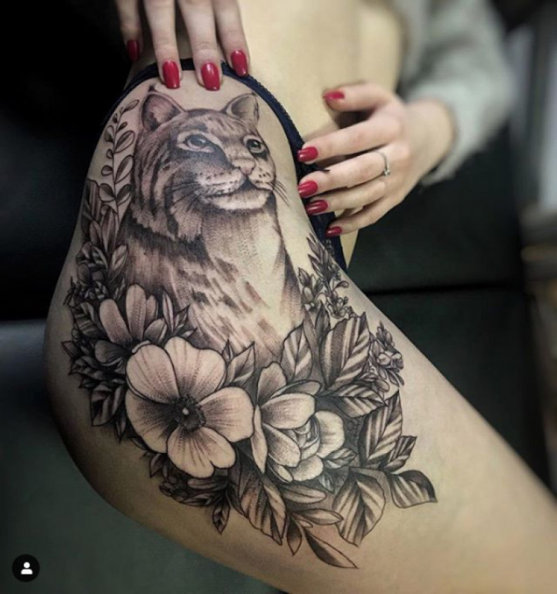 Lynx, photo - Tattoo Master Barb Tattoo