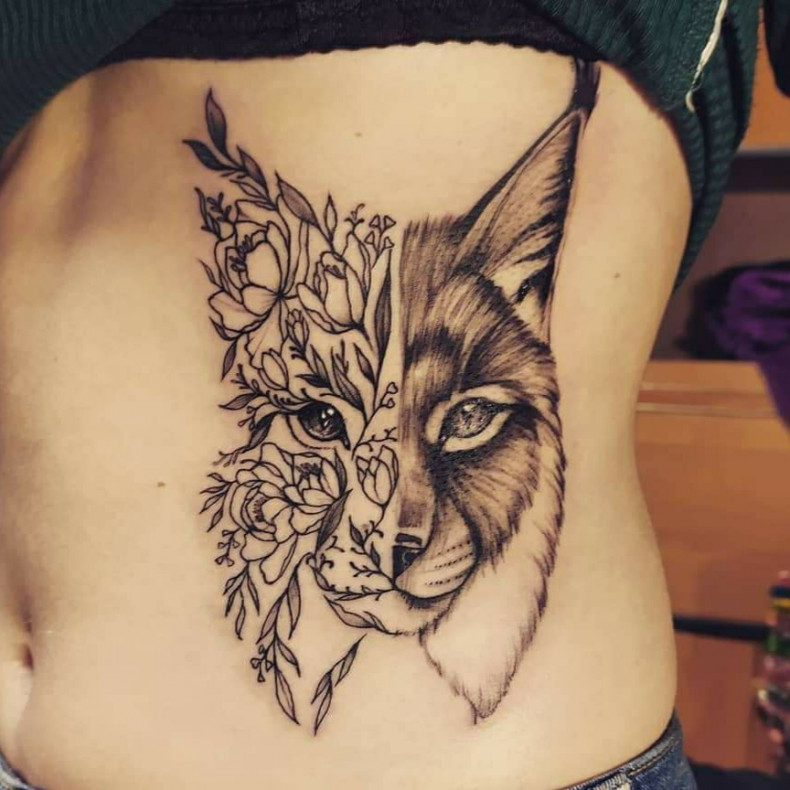 Side lynx, photo - Tattoo Master Barb Tattoo