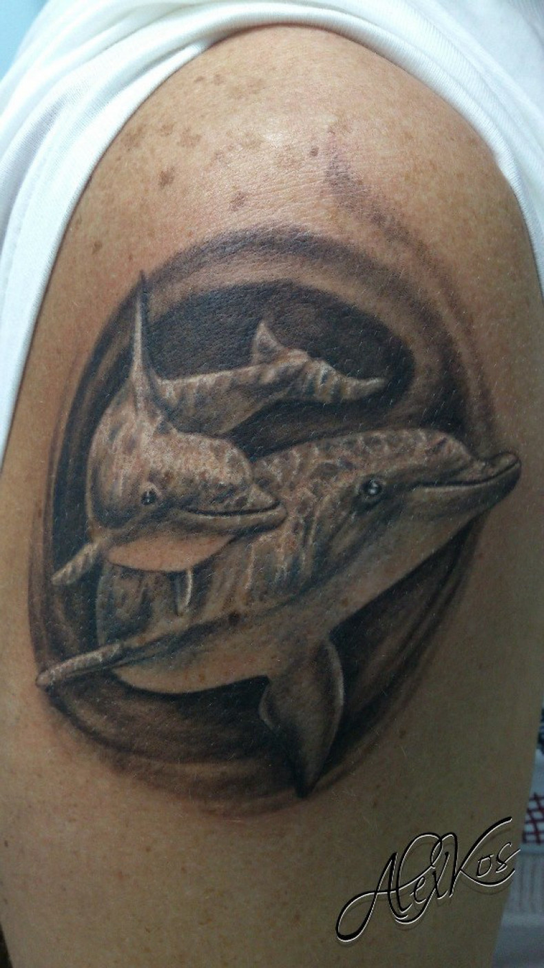 Delfin, photo - Tatuażysta Barb Tattoo