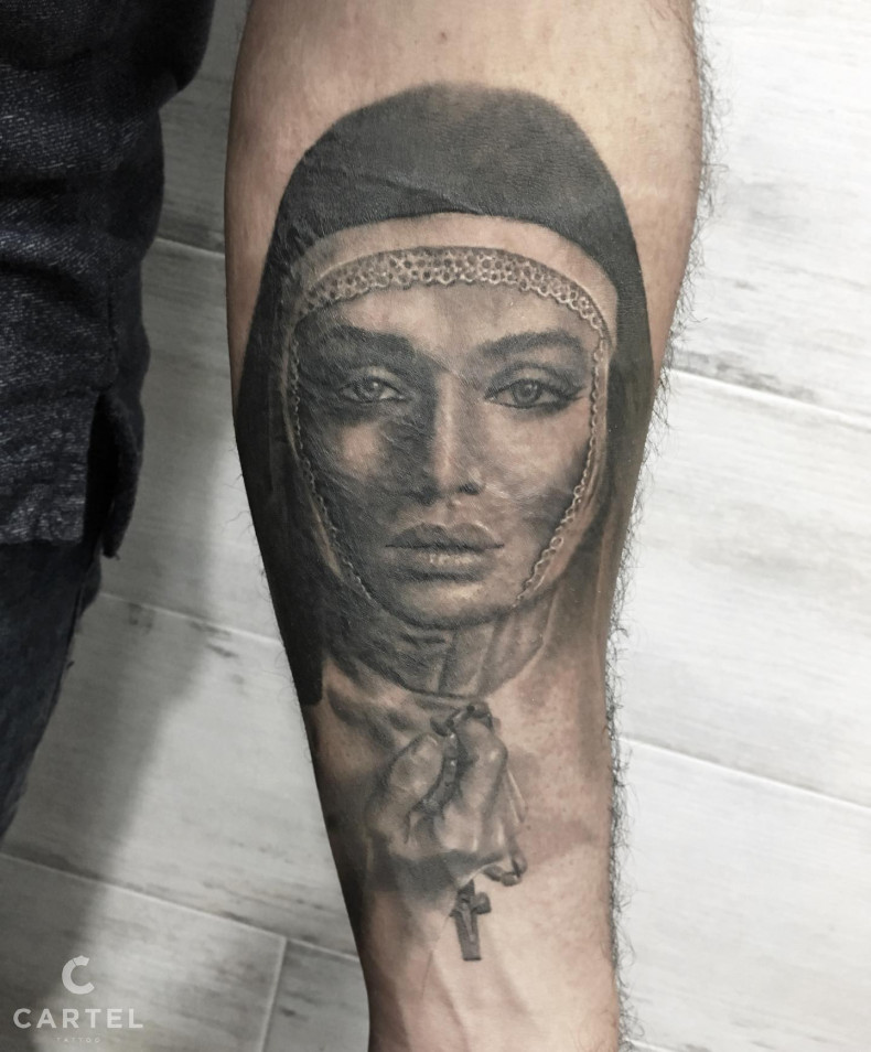 Монашка, photo - Тату мастер Barb Tattoo