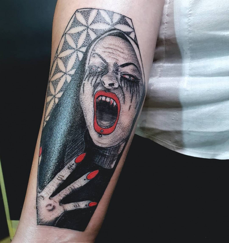 Монашка, photo - Тату мастер Barb Tattoo