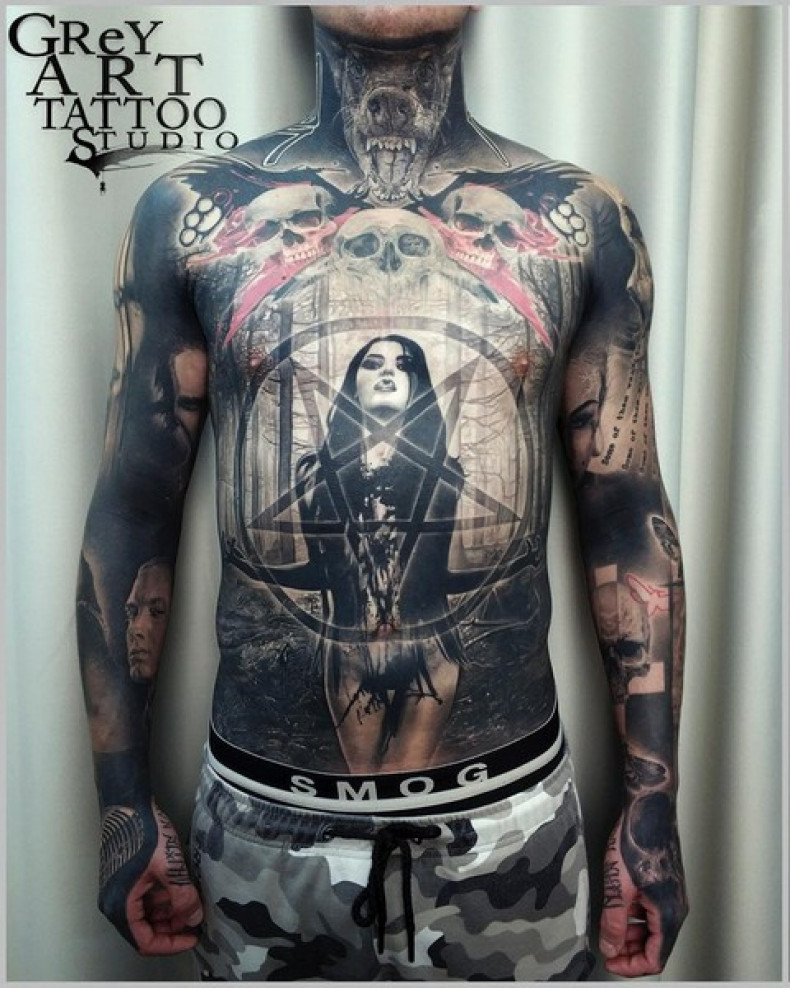 Big gothic, photo - Tattoo Master Barb Tattoo