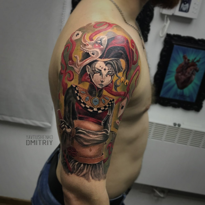 Тату Джокера в Днепре \ Индивидуальные проекты , photo - Тату мастер Barb Tattoo