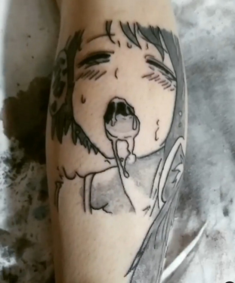 Ahegao, photo - Tattoo Master Barb Tattoo