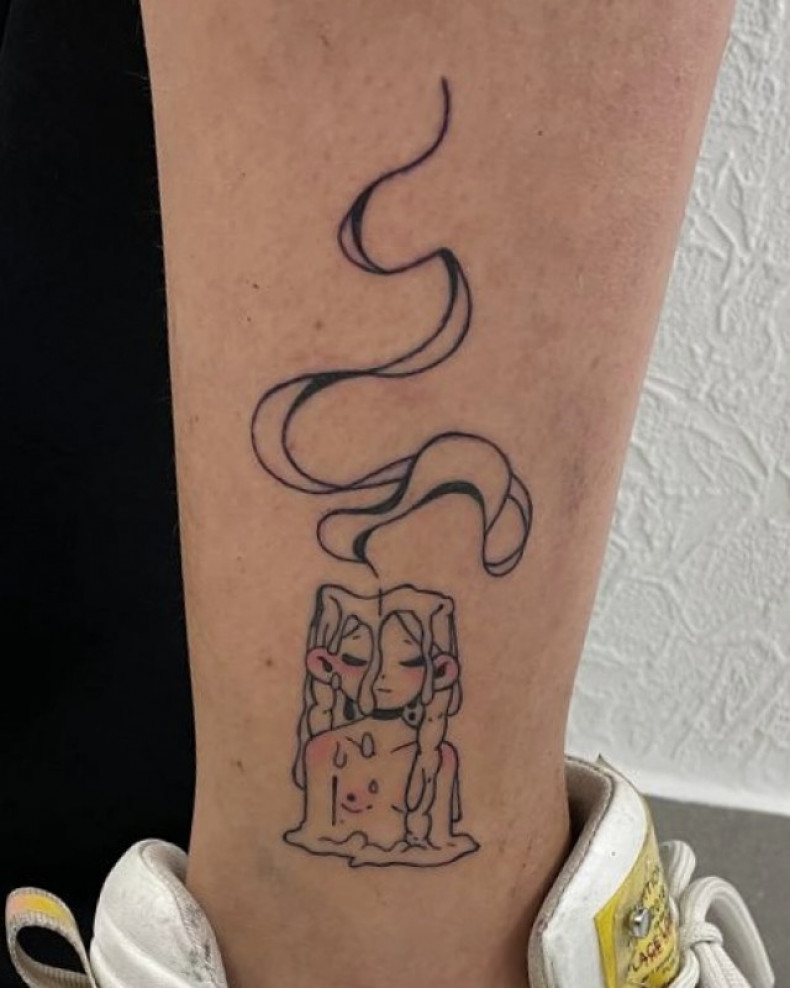 Anime candle, photo - Tattoo Master Barb Tattoo