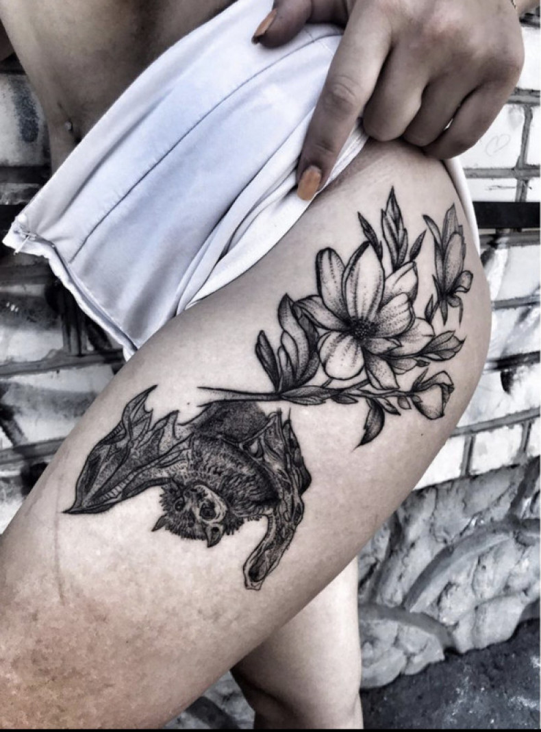 Летучая мышь, photo - Тату мастер Barb Tattoo