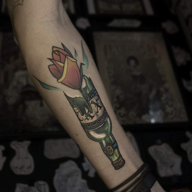 Bottle, photo - Tattoo Master Barb Tattoo