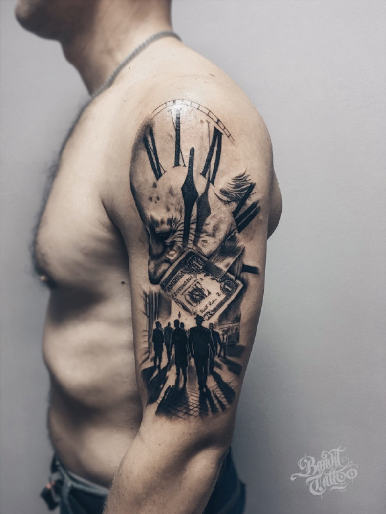 Доллар, photo - Тату мастер Barb Tattoo