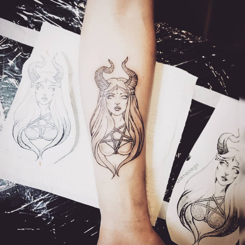 Maleficent, photo - Tattoo Master Barb Tattoo