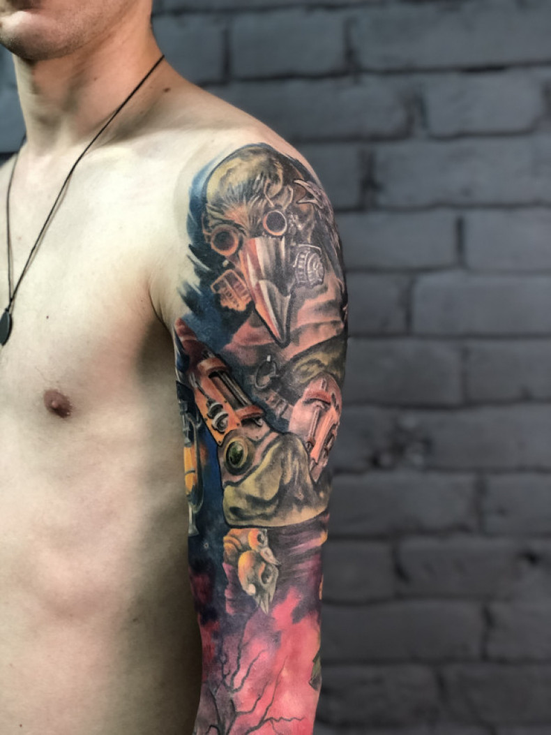 Plague doctor, photo - Tattoo Master Barb Tattoo