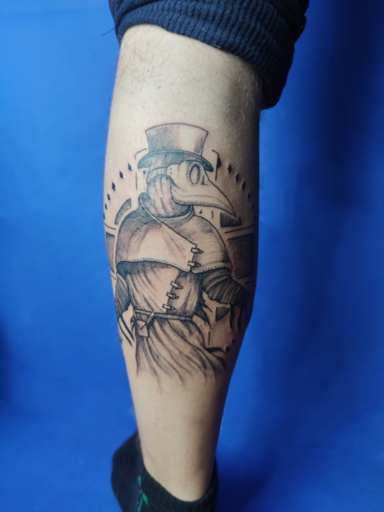 Plague doctor, photo - Tattoo Master Barb Tattoo