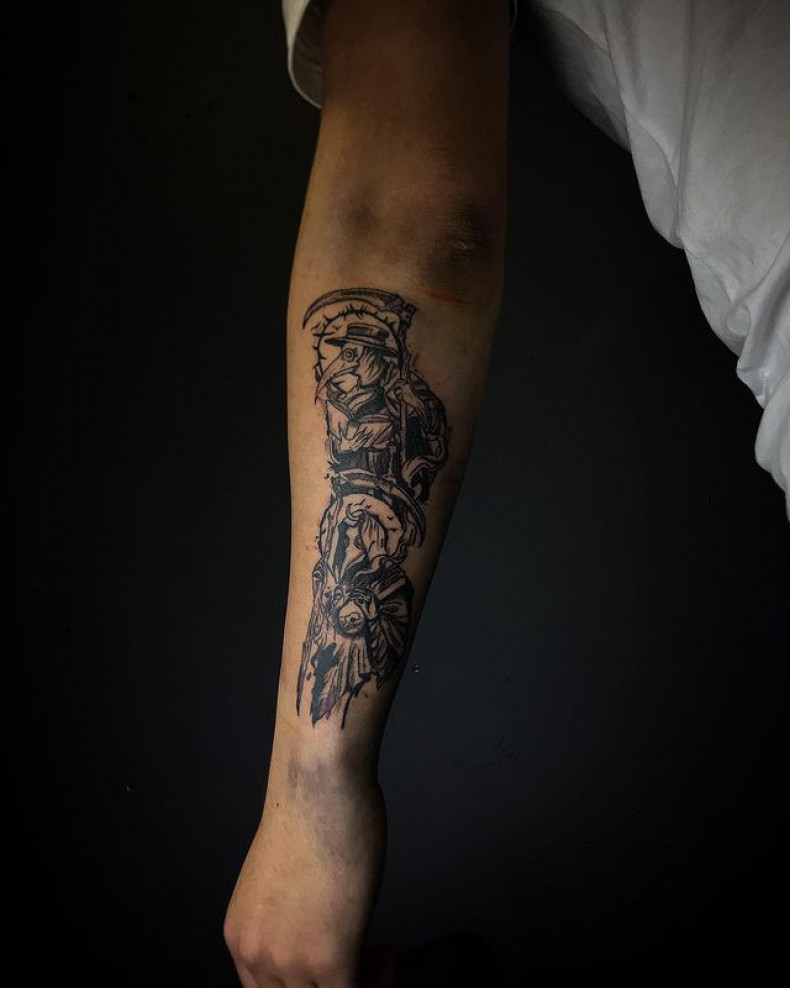 Чумной доктор, photo - Тату мастер Barb Tattoo