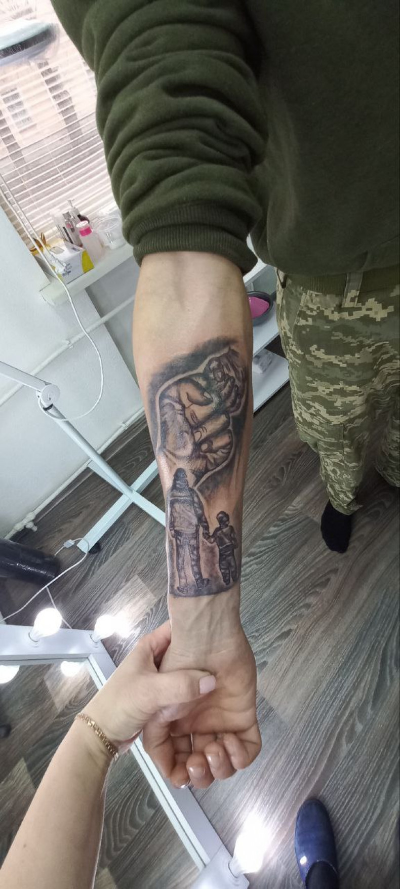 Военные отец и сын, photo - Тату мастер Barb Tattoo