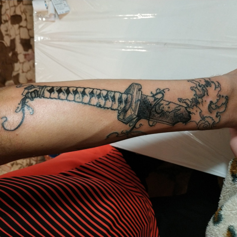 Katana, photo - Tatuażysta Barb Tattoo