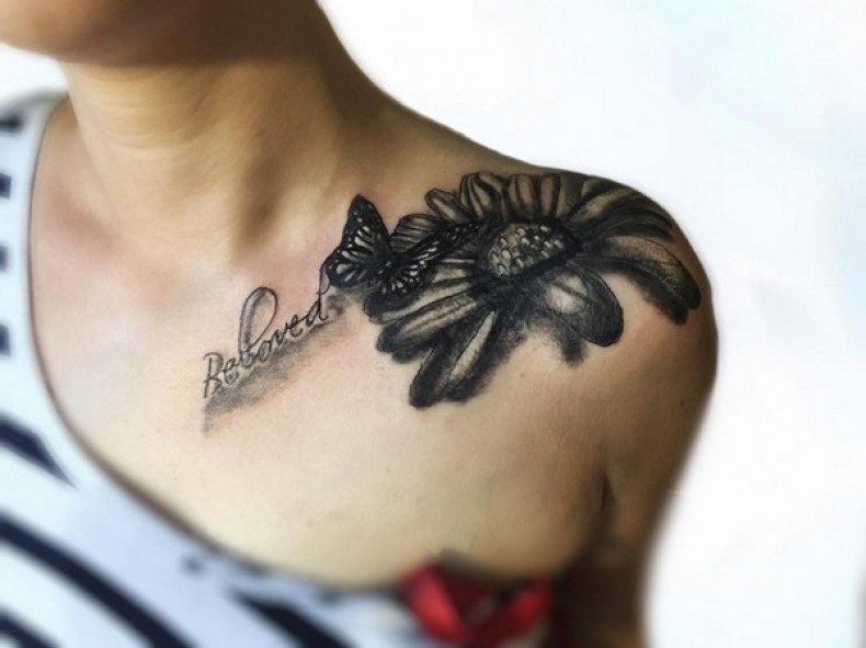 Ромашка, photo - Тату мастер Barb Tattoo