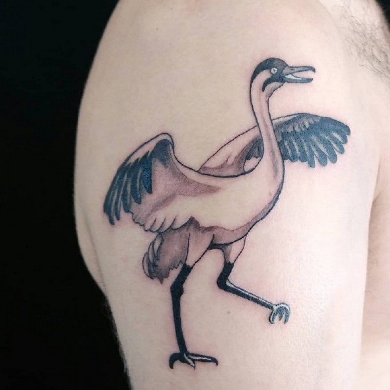 Crane, photo - Tattoo Master Barb Tattoo