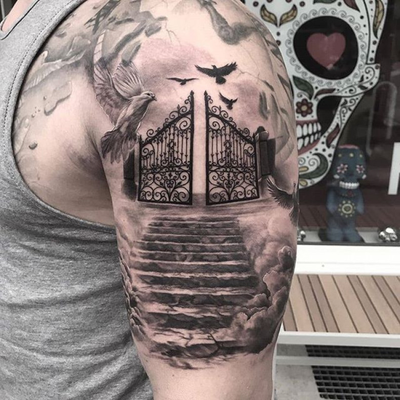 Road ladder, photo - Tattoo Master Barb Tattoo