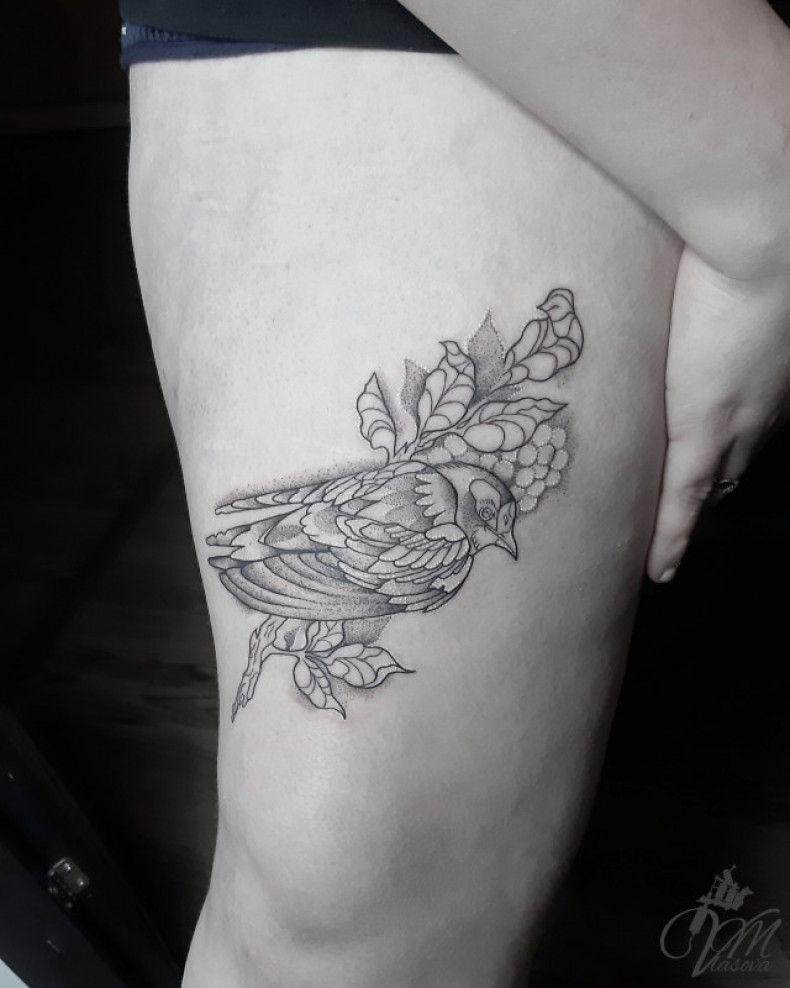 Sparrow, photo - Tattoo Master Barb Tattoo